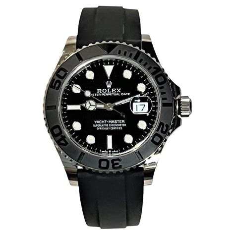 rolex yacht master quadrante nero|rolex yachtmaster 42 bracelet.